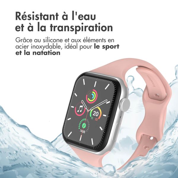 imoshion Bracelet slim en silicone Apple Watch | 44/45/46/49 mm - Retro Pink
