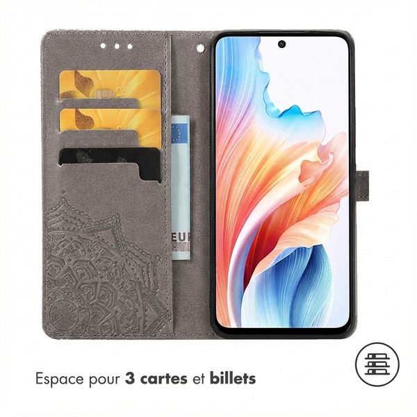 imoshion Etui de télephone Mandala Oppo A79 - Gris