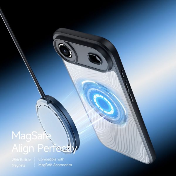Dux Ducis Coque arrière Aimo avec MagSafe Apple iPhone Air - Transparent