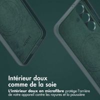 Accezz Étui de télephone portefeuille en cuir 2-en-1 avec MagSafe Samsung Galaxy S24 - Cedar Green