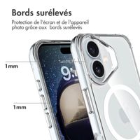 imoshion Coque Rugged Air MagSafe Apple iPhone 16 - Transparent