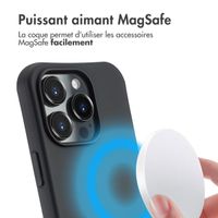 imoshion Coque arrière Color avec cordon amovible et MagSafe Apple iPhone 16 Pro - Noir