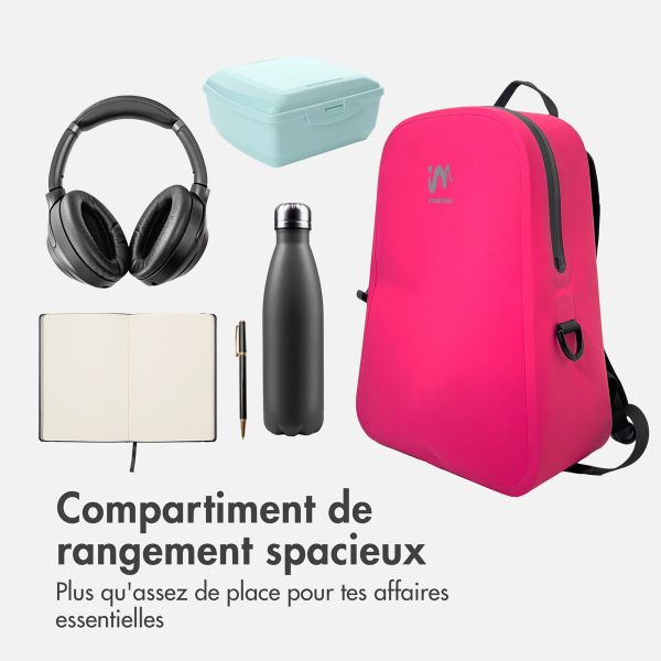 imoshion Sac à dos Hermétique et Étanche 16L - Moyen - Rose vif