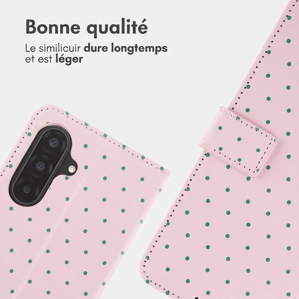 imoshion Étui de télephone portefeuille Design Samsung Galaxy A37 (5G) - Happy Dots