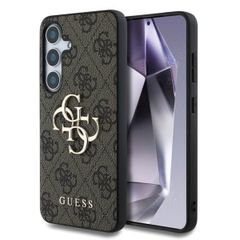 Guess Coque 4G Metal Logo Backcover Samsung Galaxy S25 - Marron