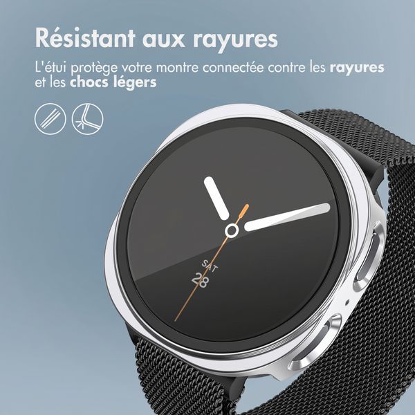 imoshion Coque rigide à couverture complète Samsung Galaxy Watch 8 (44 mm) - Argent