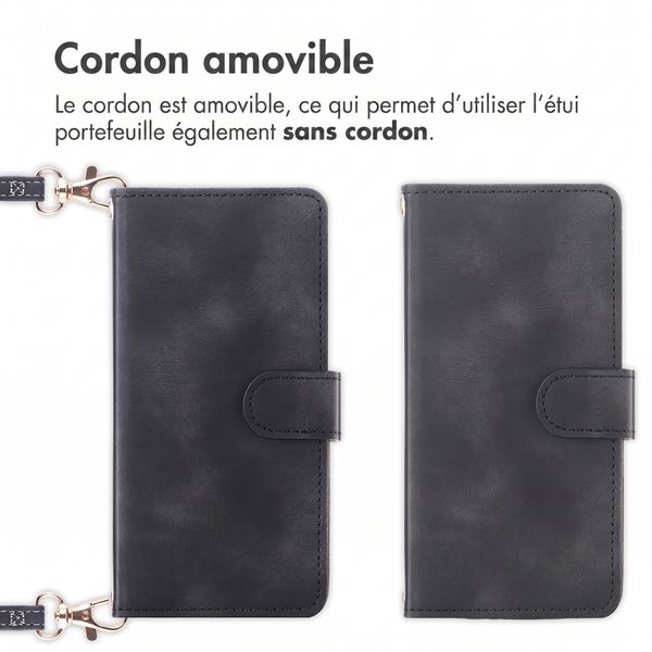 imoshion Etui de télephone portefeuille avec cordon Xiaomi Redmi Note 17 Pro Max - Noir