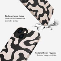 Selencia Coque arrière Vivid Apple iPhone 13 - Art Wave Black