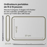 Accezz Pochette ordinateur 15-16 pouces - Noir