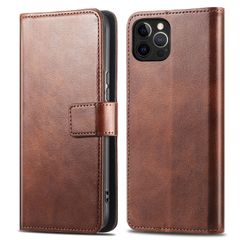 imoshion Étui de télephone portefeuille de luxe iPhone 12 / 12 Pro - Marron foncé