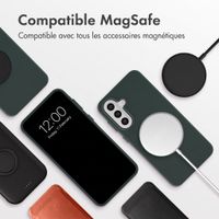 Accezz Coque arrière en cuir avec MagSafe Samsung Galaxy A57 (5G) - Cedar Green
