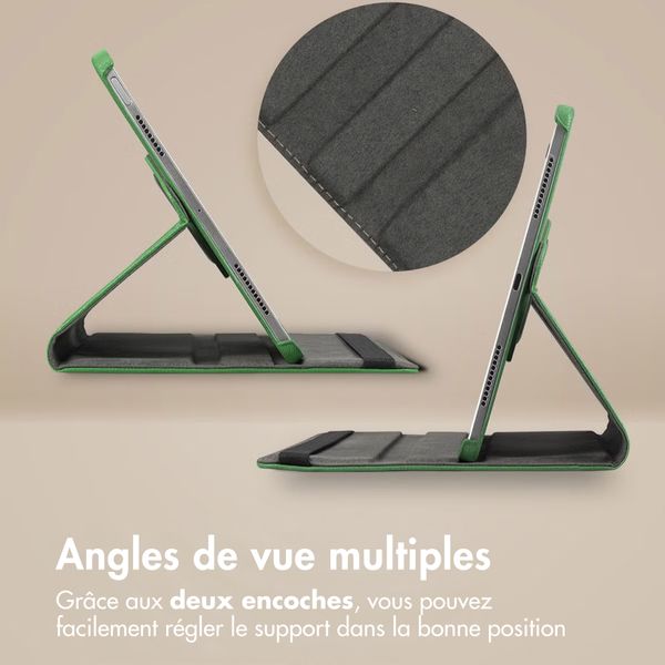 imoshion Coque tablette rotatif à 360° Samsung Galaxy Tab A11 / A9 8.7 pouces - Vert