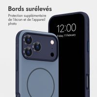 imoshion Coque arrière Color avec Thin MagSafe Ring Apple iPhone 18 Pro / 17 Pro - Bleu foncé