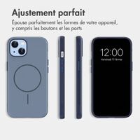 imoshion Coque arrière Color avec Thin MagSafe Ring Apple iPhone 14 / 13 - Bleu foncé