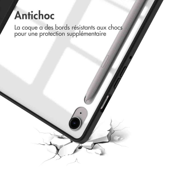 imoshion Coque tablette rigide Trifold Samsung Galaxy Tab S9 11.0 pouces / Tab S10 FE / S9 FE 10.9 pouces - Noir