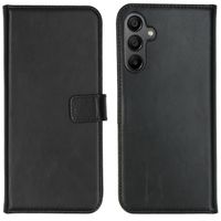 Selencia Étui portefeuille en cuir véritable Samsung Galaxy A15 (5G/4G) - Noir