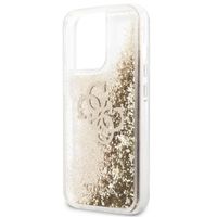 Guess Coque 4G Logo Liquid Glitter Apple iPhone 13 Pro - Doré