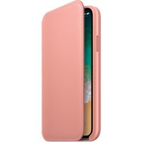 Apple Étui de télephone portefeuille Leather Folio Apple iPhone X / Xs - Soft Pink