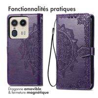 imoshion Etui de télephone Mandala Motorola Edge 50 Ultra - Violet