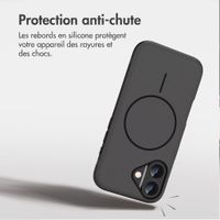 imoshion Coque arrière Color avec Thin MagSafe Ring Apple iPhone 16 - Noir