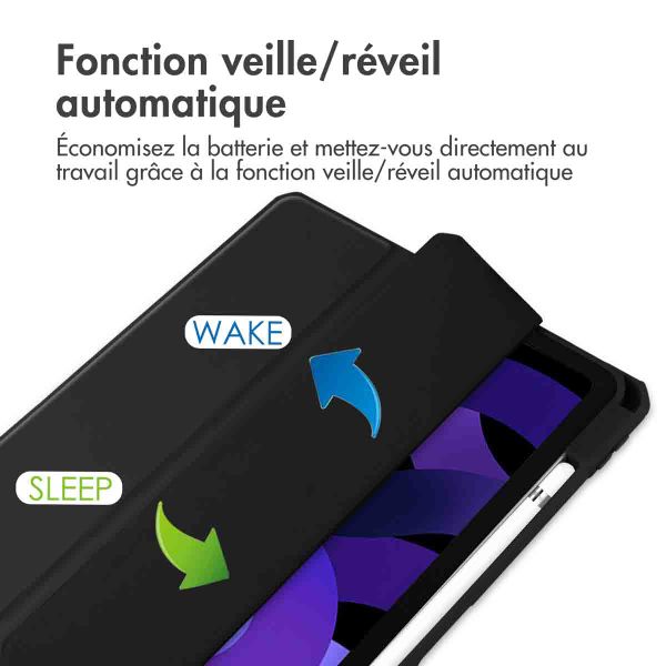 imoshion Coque tablette rigide Trifold Apple iPad Air 11 pouces (2026) M4 / (2025) M3 / (2024) M2 / Air 5 (2022) / Air 4 (2020) - Noir
