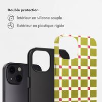Selencia Coque arrière Vivid Apple iPhone 13 - Check This Olive