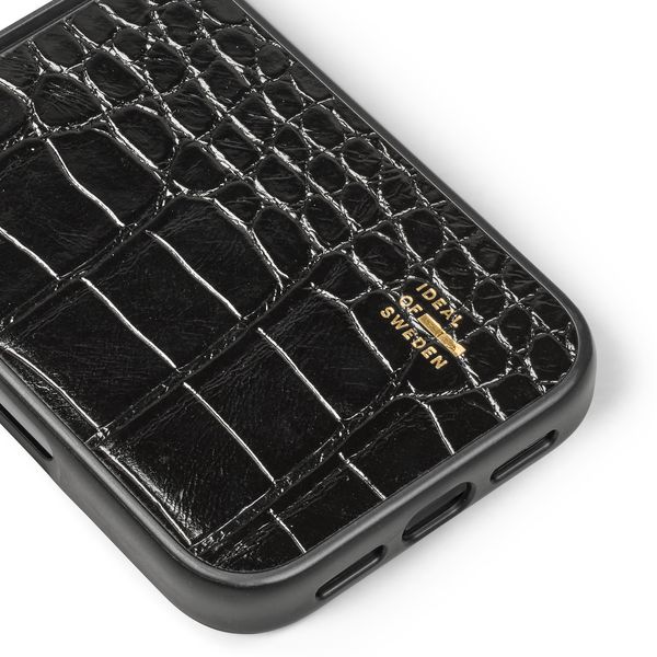 iDeal of Sweden Coque MagSafe en cuir végétalien Apple iPhone 18 Pro Max / 17 Pro Max - Black Croco