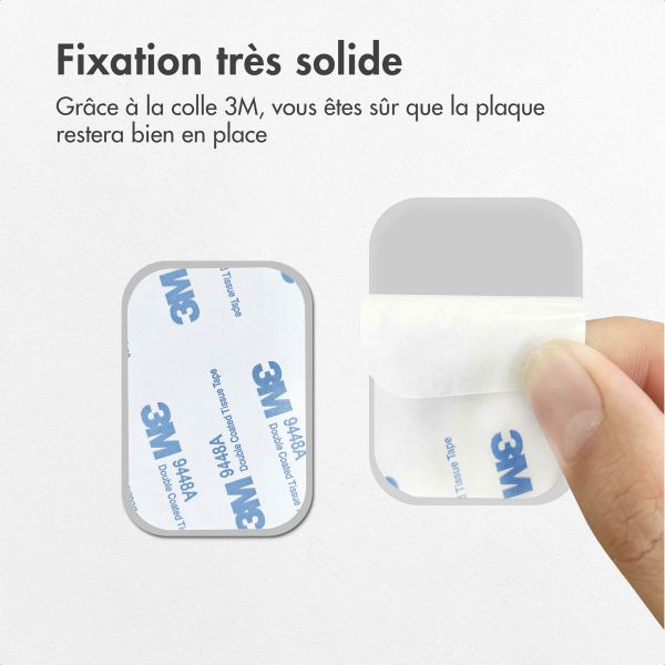 imoshion Lot de 2 plaques métalliques pour support magnétique - Gris