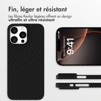 Accezz Coque Kevlar® MagSafe Apple iPhone 16 Pro Max - Noir