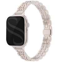 Selencia Bracelet en acier slim style Jubilee Apple Watch | 38/40/41/42 mm - Starlight