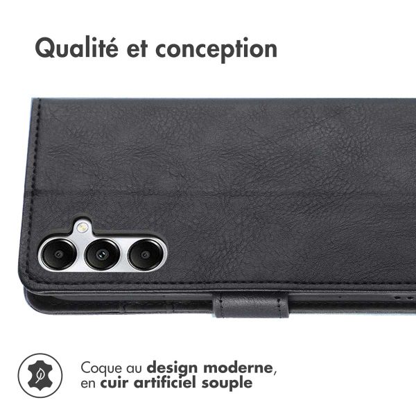 imoshion Étui de télephone portefeuille de luxe Samsung Galaxy A17 (5G) / (4G) - Noir