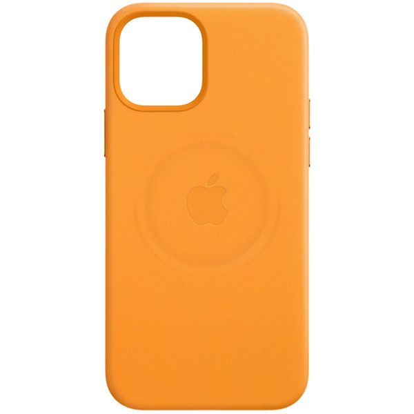 Apple Coque Leather MagSafe Apple iPhone 12 (Pro) - California Poppy