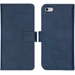 imoshion Étui de télephone portefeuille de luxe Apple iPhone SE (2016) / 5 / 5s - Bleu foncé