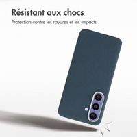 Accezz Coque arrière Mesh avec MagSafe Samsung Galaxy S25 / S24 - Bleu foncé