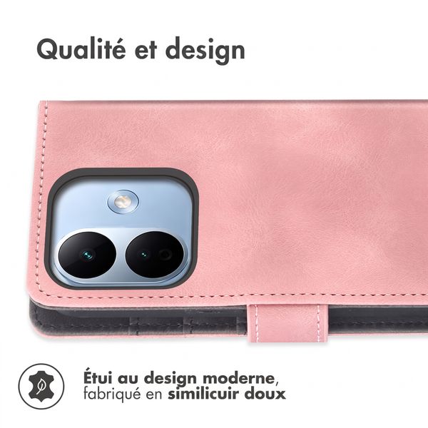 imoshion Etui de télephone portefeuille avec cordon Xiaomi Redmi Note 17 Pro - Rose