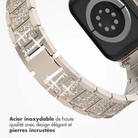 Selencia Bracelet à maillons scintillants Apple Watch | 38/40/41/42 mm - Champagne Gold