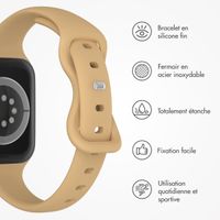 imoshion Bracelet slim en silicone Apple Watch | 44/45/46/49 mm - Walnut