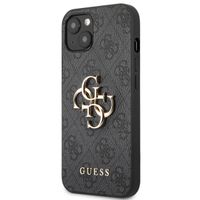 Guess Coque 4G Metal Logo Backcover Apple iPhone 13 - Gris