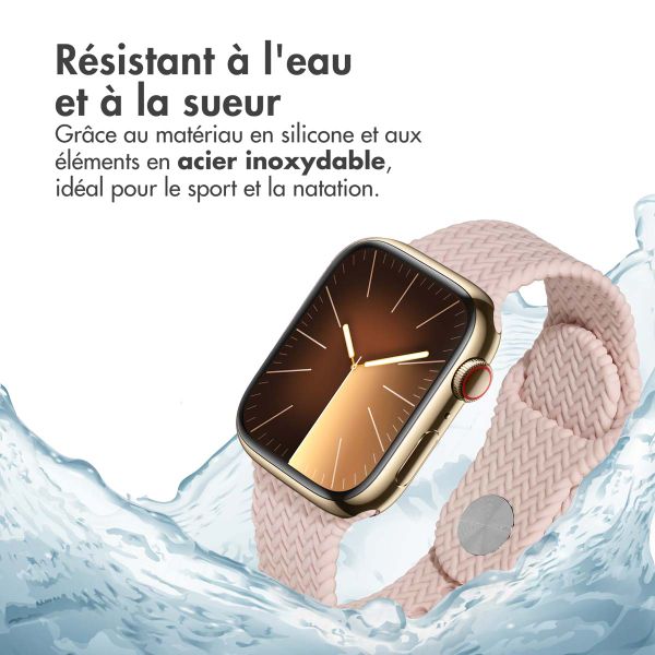 imoshion Bracelet tressé en silicone Apple Watch | 38/40/41/42 mm - Rose