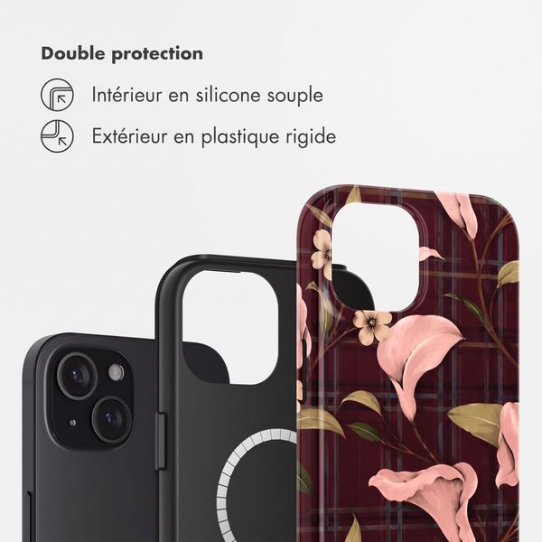 Selencia Coque arrière Vivid avec MagSafe Apple iPhone 15 - Autumn Muse