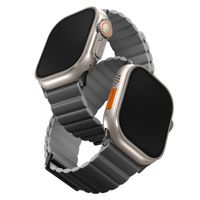 Uniq Bracelet Revix Premium Edition réversible Apple Watch | 44/45/46/49 mm - Charcoal / Ash Grey