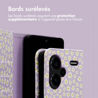 imoshion Étui de télephone portefeuille Design Xiaomi Redmi Note 13 Pro Plus (5G) - White Daisy