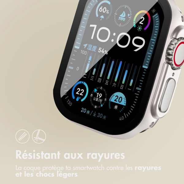 imoshion Coque rigide à couverture complète Apple Watch Ultra / Ultra 2 / Ultra 3 - 49 mm - Lumière stellaire