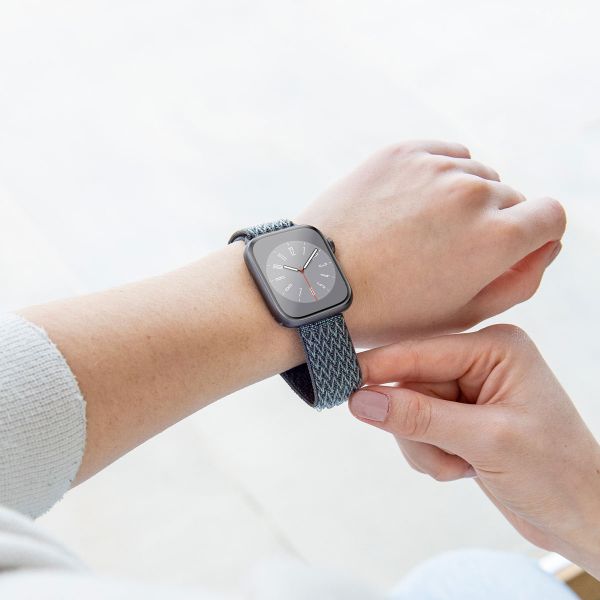 imoshion Bracelet en nylon élastique Apple Watch | 44/45/46/49 mm - Gris foncé