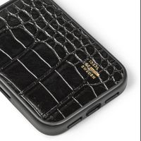 iDeal of Sweden Coque MagSafe en cuir végétalien Apple iPhone 18 Pro / 17 Pro - Black Croco