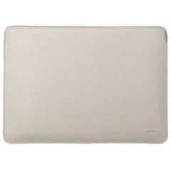 Accezz Leather Pochette ordinateur le Apple MacBook 16 pouces - Beige