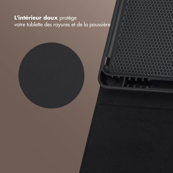 Selencia Coque tablette Riva Apple iPad 9 (2021) 10.2 pouces / iPad 8 (2020) 10.2 pouces / iPad 7 (2019) 10.2 pouces - Mocha Brown