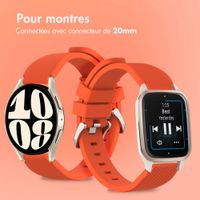 imoshion Bracelet en silicone flexible  - Connexion universelle 20 mm - Orange