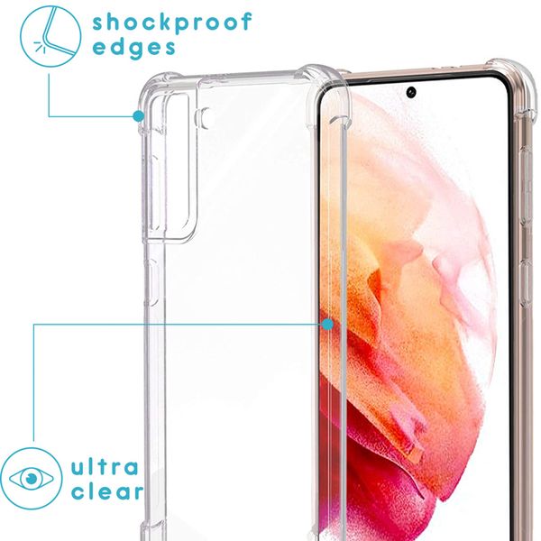 imoshion Coque arrière transparente avec cordon Samsung Galaxy S21 - Noir & Doré
