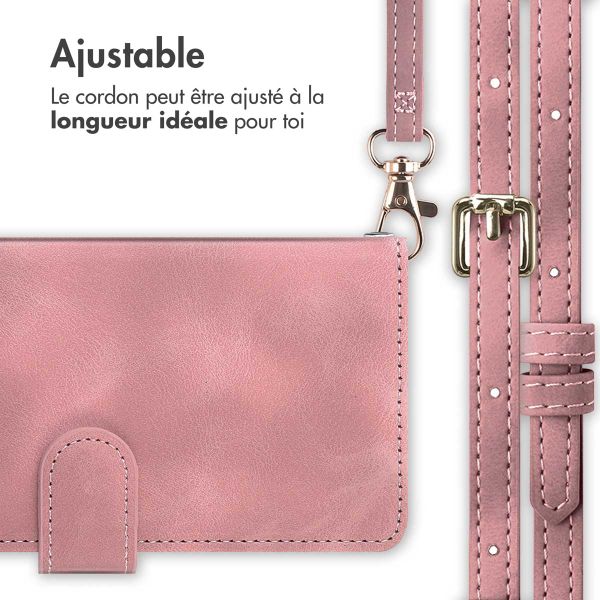 imoshion Etui de télephone portefeuille avec cordon Samsung Galaxy A55 - Rose
